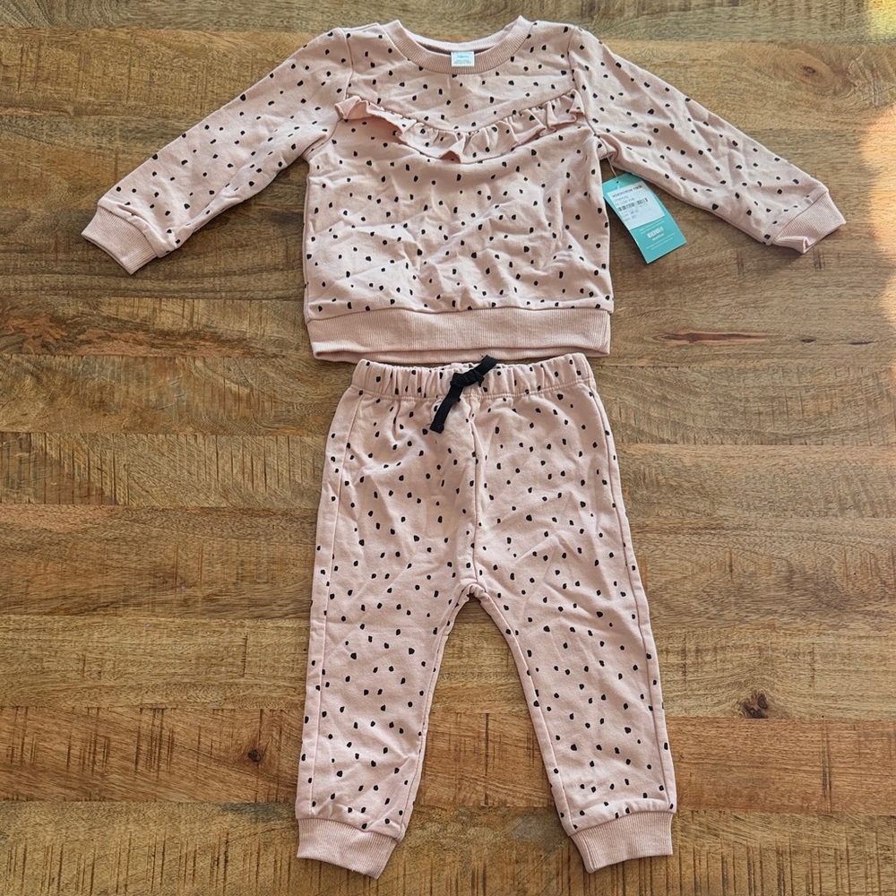 Pink Polka Dot Set